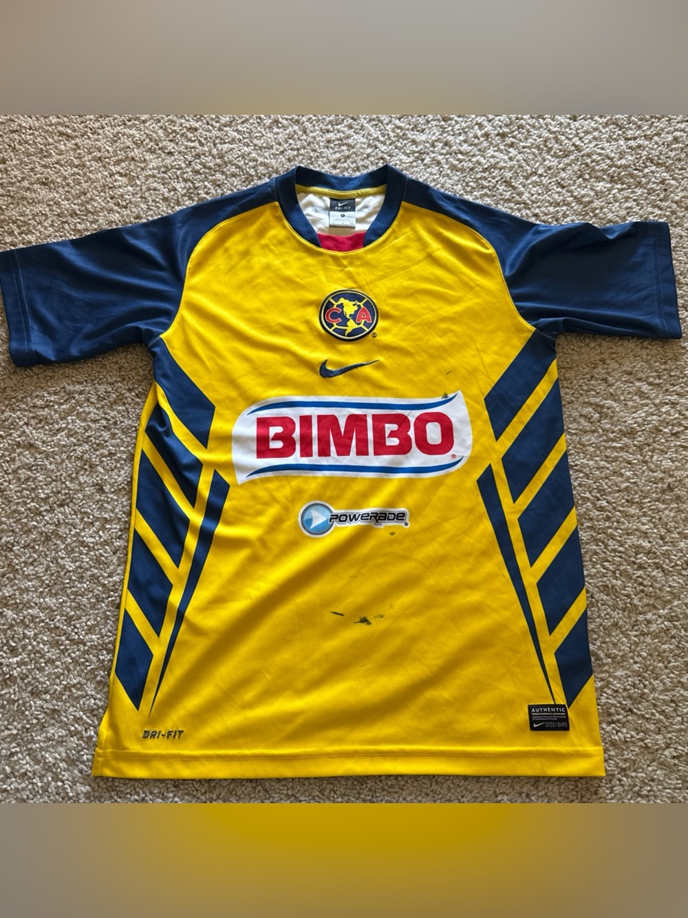 Aguilas del America Authentic Nike Jersey Size Small 2010-2011 T